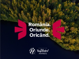 "Romania. Anywhere. Anytime." nominated at the Top Hotel Awards 7 Romania. Oriunde. Oricand. Bibi Touroperator Top Hotel Awards Tomorrow Branding uai